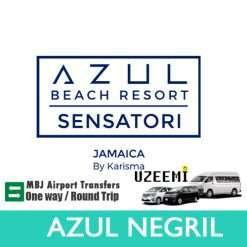 Montego Bay Airport transfers to Azul Beach Resort Negril by Karisma
