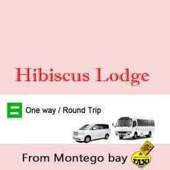 Hibiscus Lodge airport taxi from montego bay